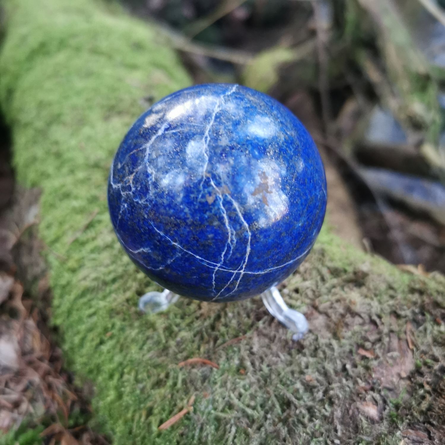 Lapislazuli Edelstein Kugel 6cm- Heilsteine, Mineralien