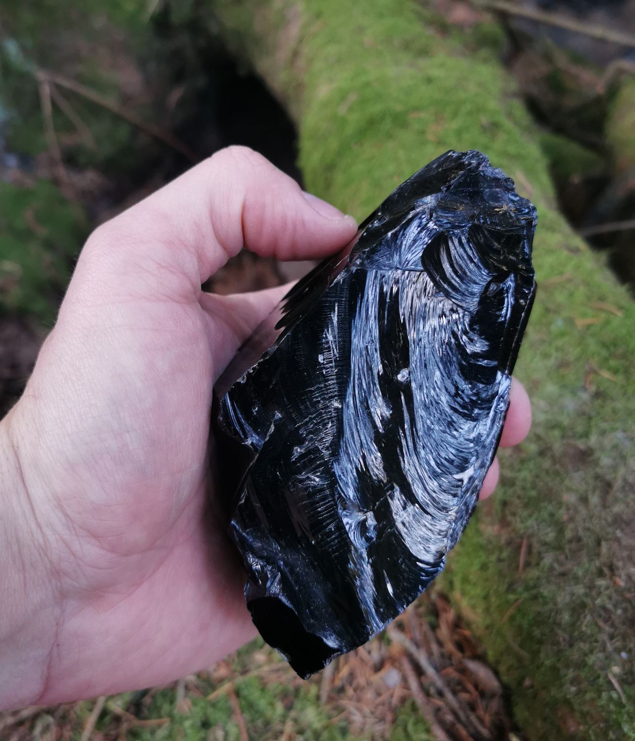 Obsidian XXL Rohstein - Mineralien, Kristalle, Heilsteine