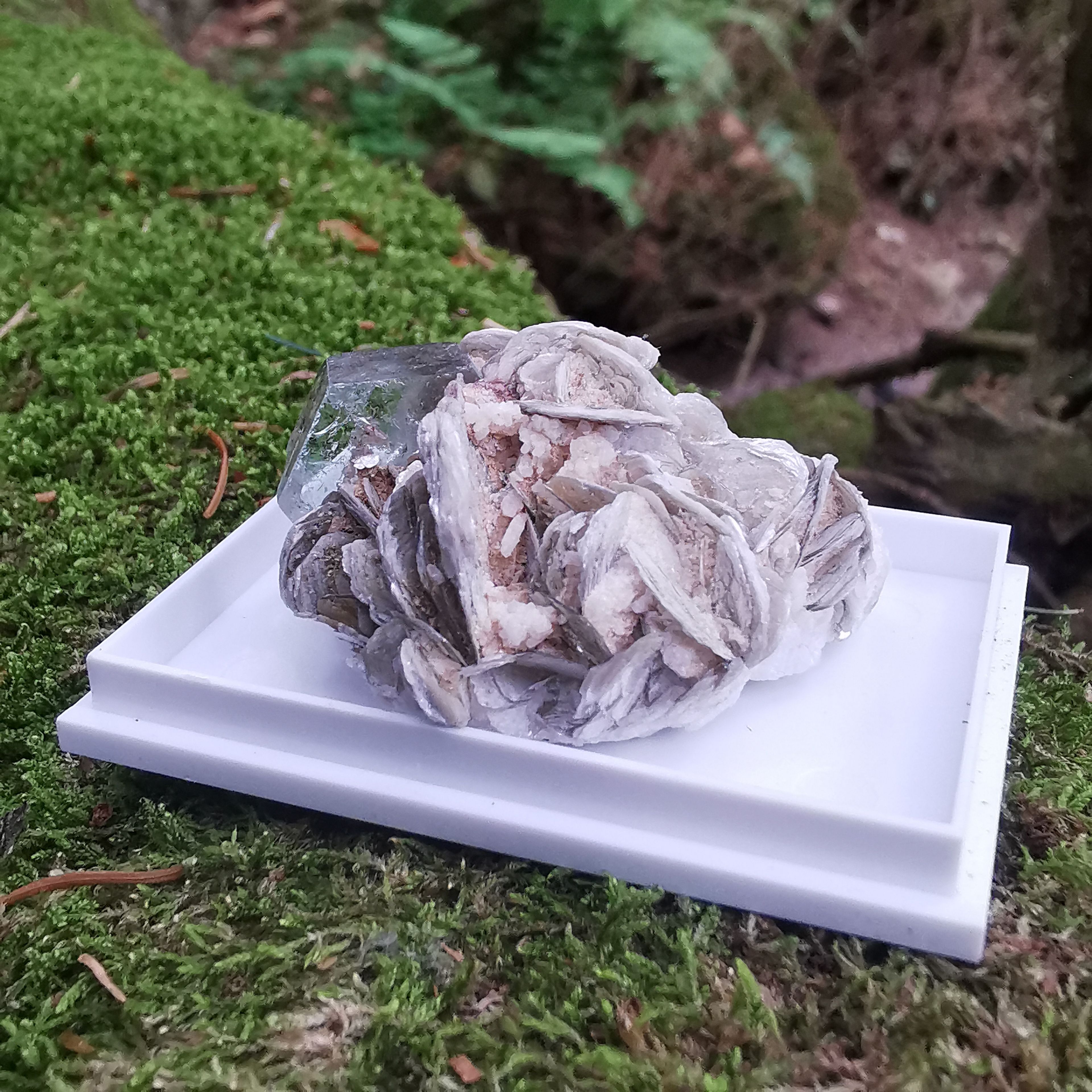 Aquamarin Muskovit -Mineralien, Kristalle, Edelsteine, Mineraliensammlung