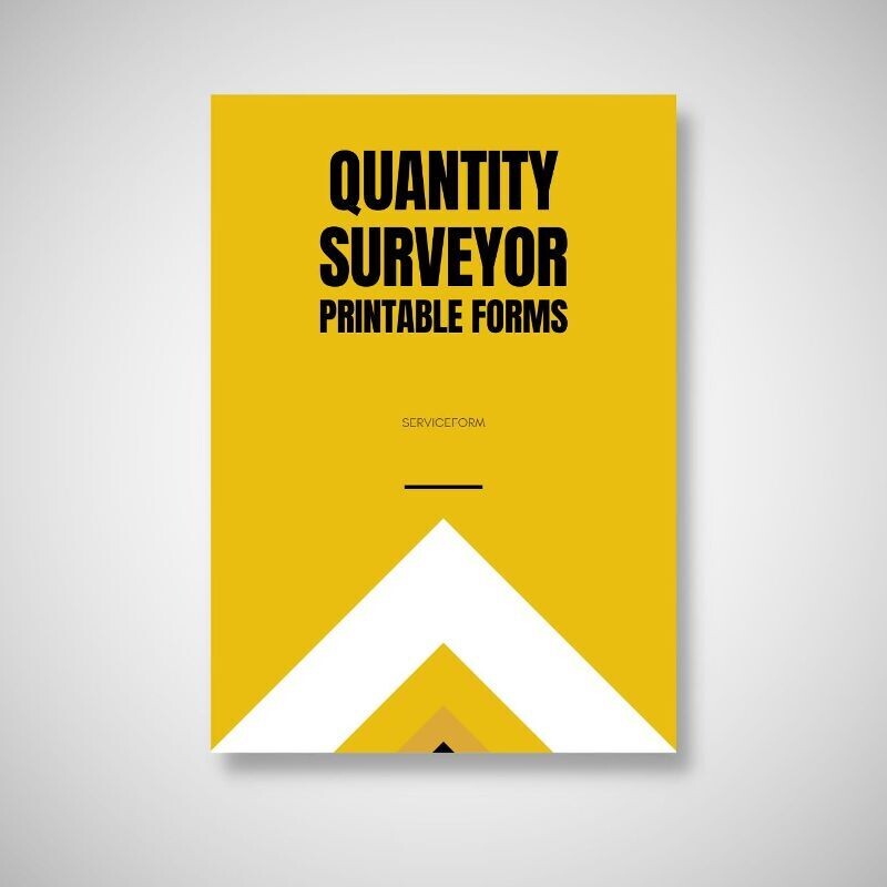 Printable Quantity Surveyor Forms for Accurate Record Keeping!