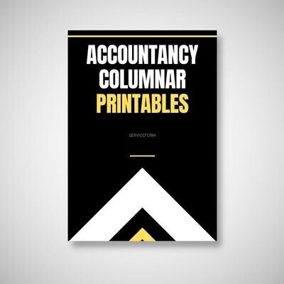 Set of Printable Accountancy &amp; Bookeeping Forms (Columnar)