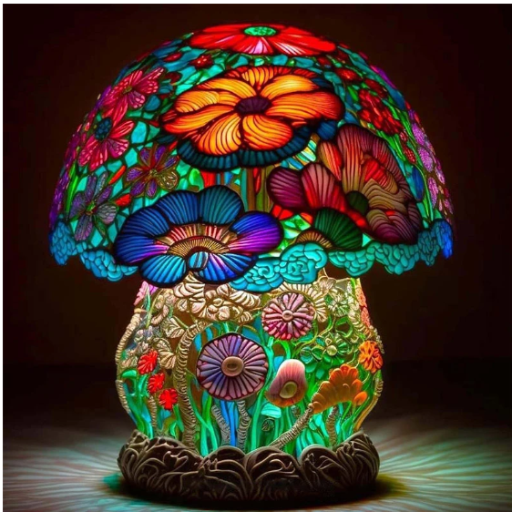 Flower Mushroom Creative Table Night Lamp