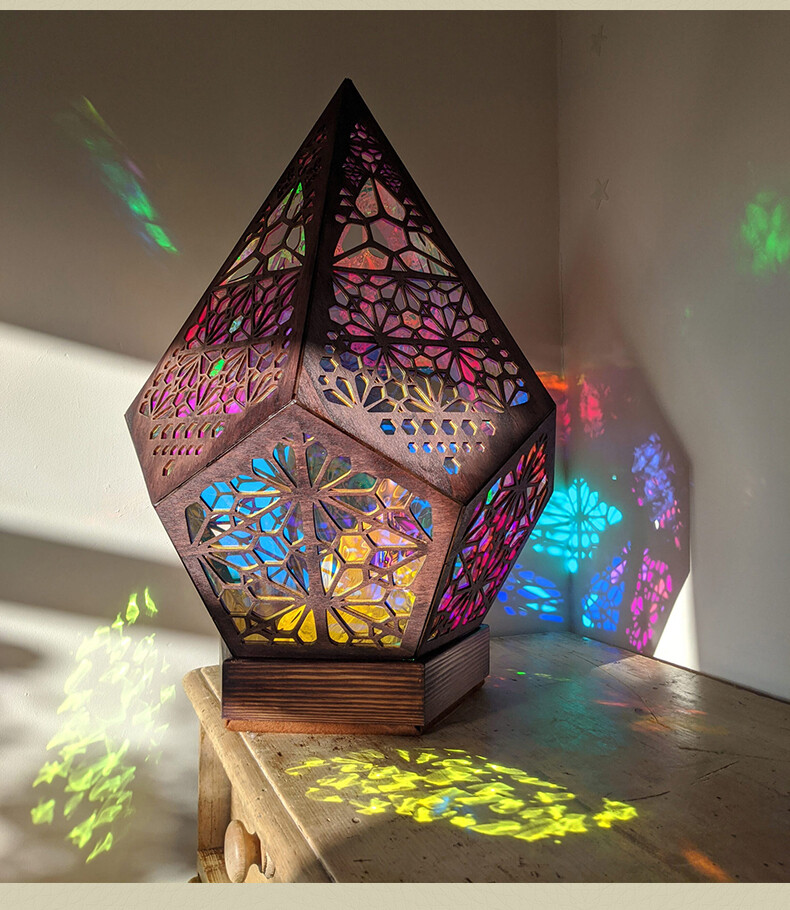 Wooden LED Night Lamp