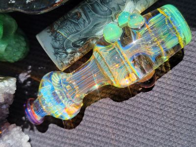 Chillum Handmade  Collectible Glass Art Pipe