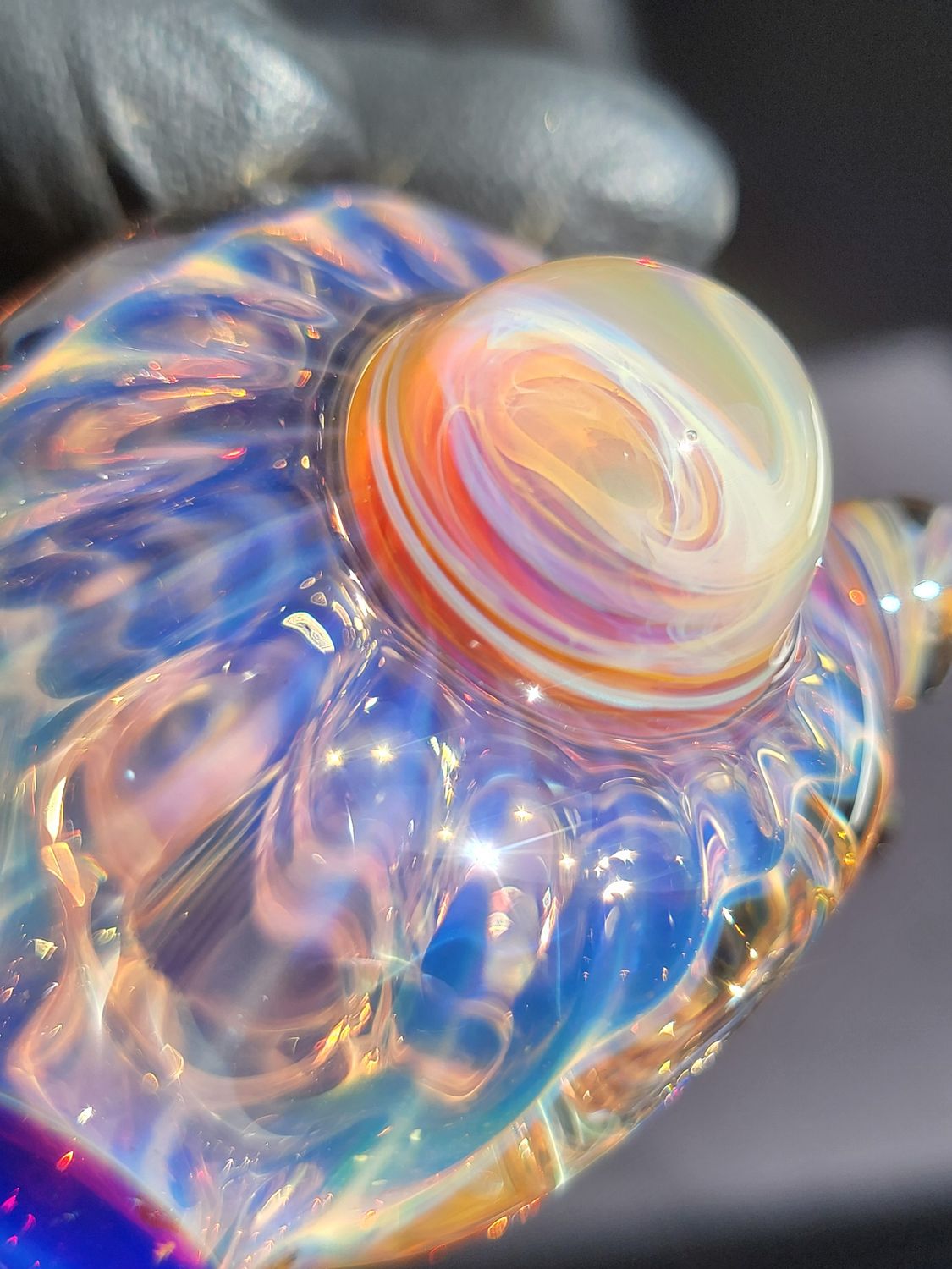Handmade Collectible Art Glass Tobacco Pipe