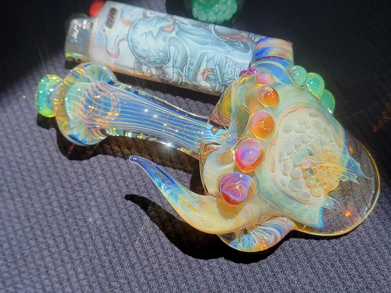 Sherlock Handmade Collectible Art Glass Tobacco Pipe