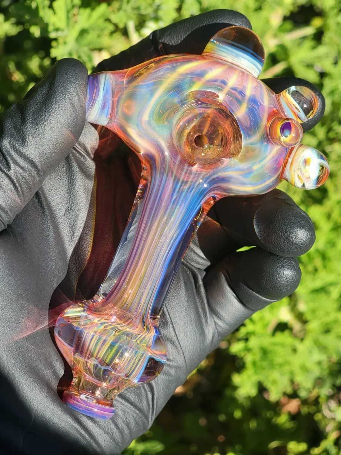 Heady Chillum Handmade  Collectible Glass Art Tobacco Pipe