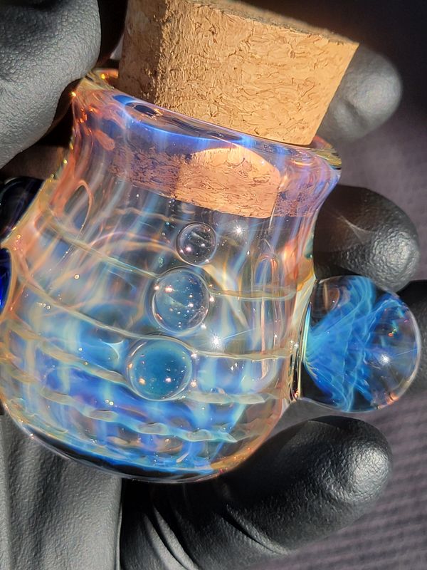 Heady Jar Handmade Collectible Glass Art Tobacco Pipe