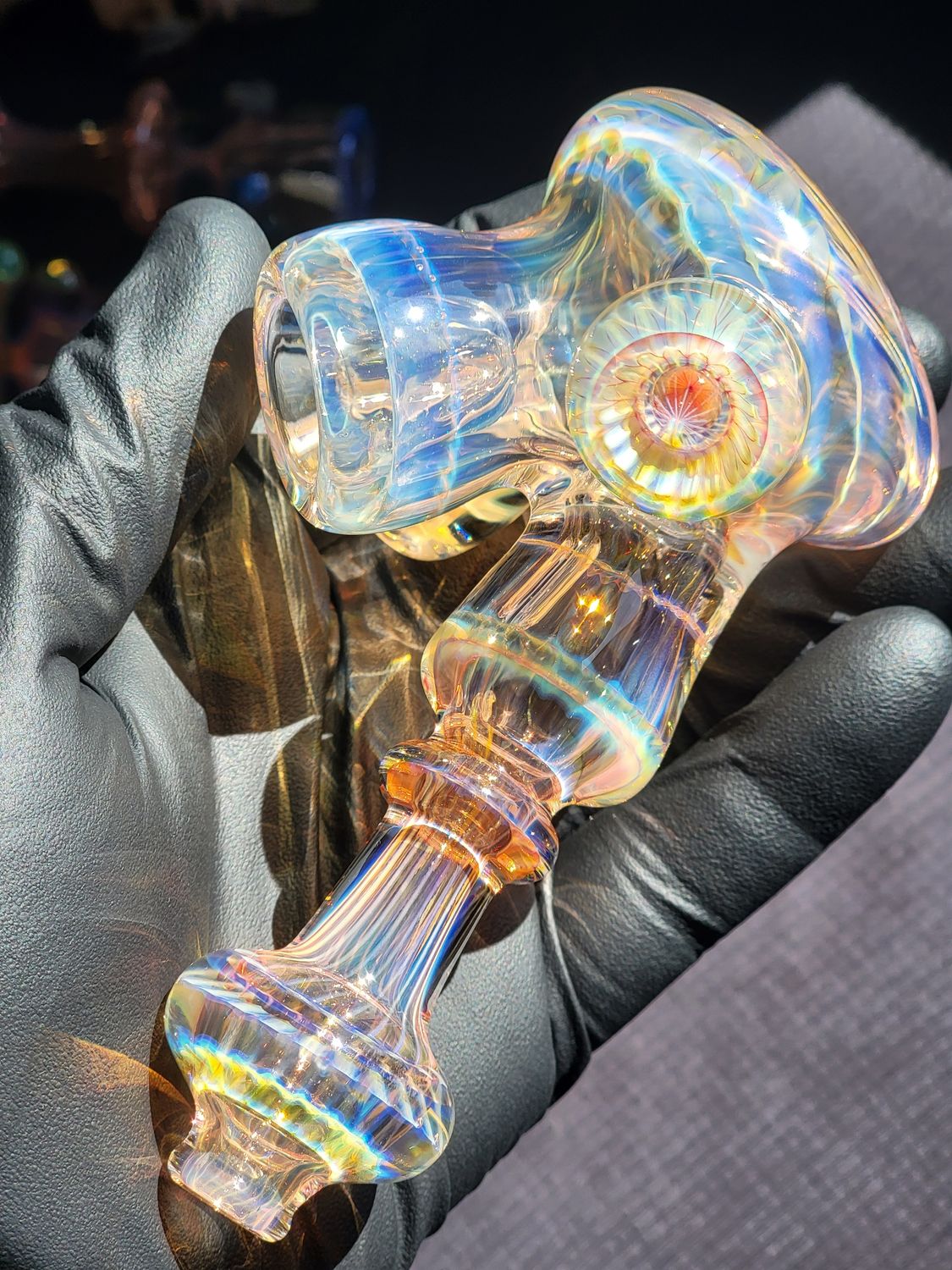 Handmade Collectible Art Glass Tobacco Pipe