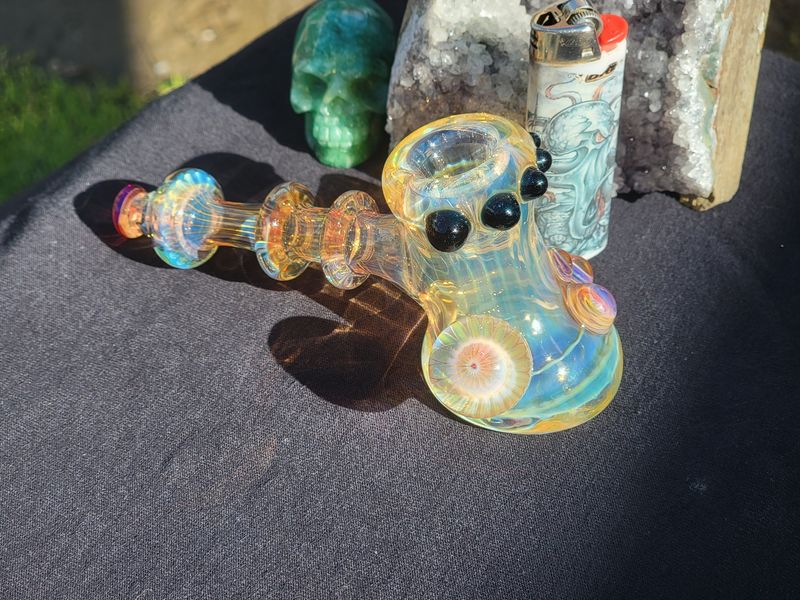 Heady 5.69&quot; Handmade Hammer pipe  Collectible Glass Art Tobacco Pipe