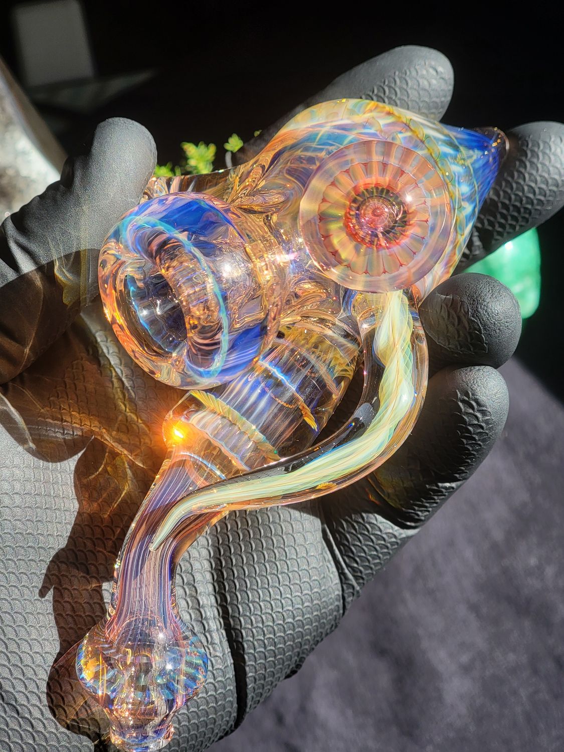 Heady Sherlock 5.70&quot; Handmade pipe  Collectible Glass Art Tobacco Pipe