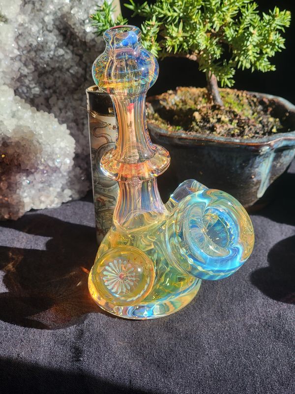 Handmade Collectible Art Glass Tobacco Pipe