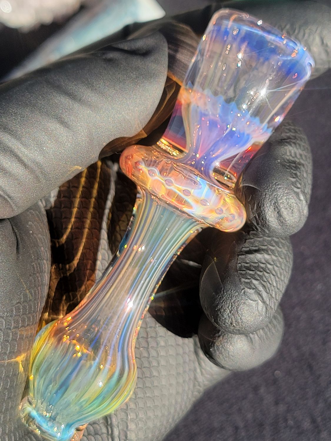 Heady 3.70&quot; Chillum Handmade  Collectible Glass Art Tobacco Pipe