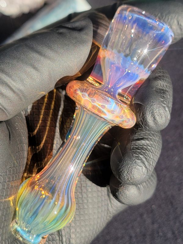 Heady 3.70" Chillum Handmade  Collectible Glass Art Tobacco Pipe