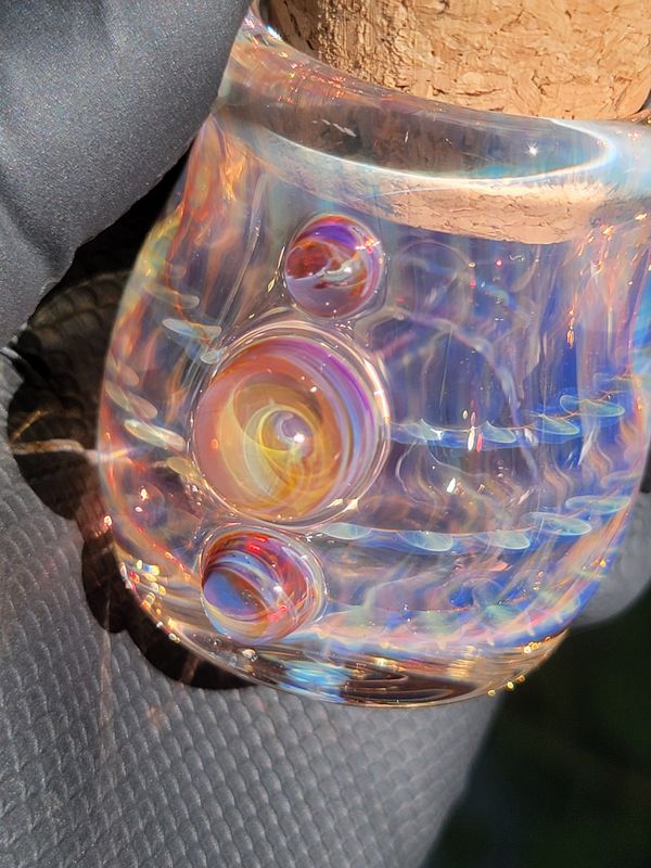 Heady Jar Handmade Collectible Glass Art Tobacco Pipe