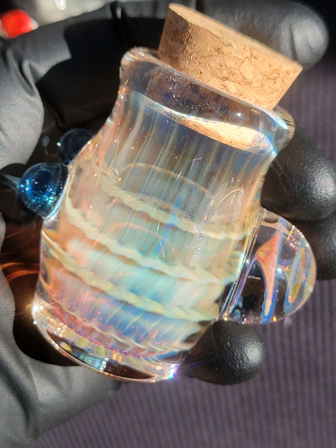 Heady Jar Handmade Collectible Glass Art Tobacco Pipe