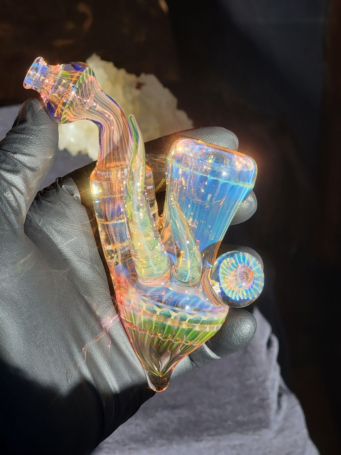 Heady Sherlock 5.70" Handmade pipe  Collectible Glass Art Tobacco Pipe