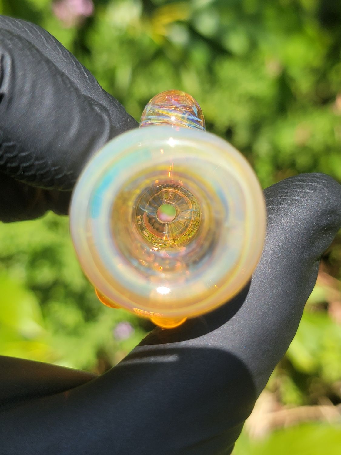 Heady Chillum 4.70" Handmade  Collectible Glass Art Tobacco Pipe