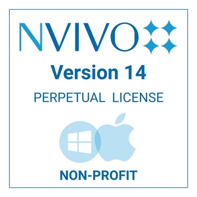 NVivo 14 - Perpetual - Windows &amp; Mac (Non-Profit)