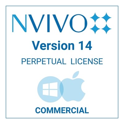 NVivo 14 - Perpetual - Windows &amp; Mac (Commercial)