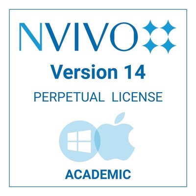 NVivo 14 - Perpetual - Windows &amp; Mac (Academic)