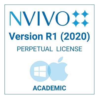 NVivo R1 (2020) - Perpetual - Windows &amp; Mac (Academic)