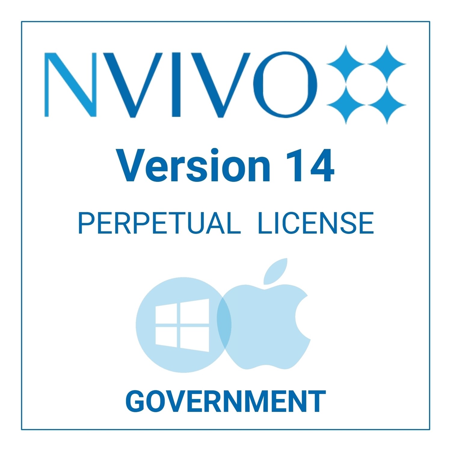 NVivo 14 - Perpetual - Windows &amp; Mac (Government)