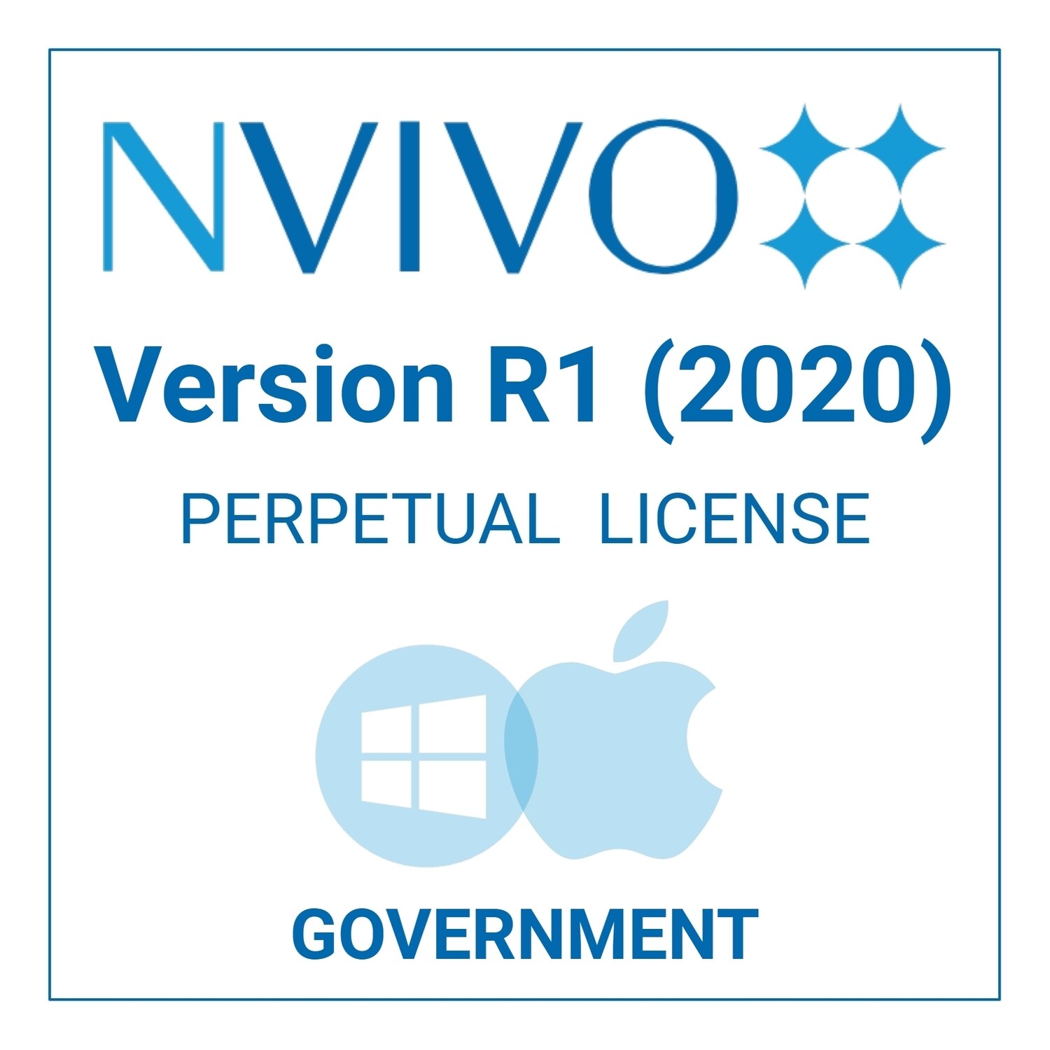 NVivo R1 (2020) - Perpetual - Windows &amp; Mac (Government)
