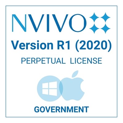 NVivo R1 (2020) - Perpetual - Windows &amp; Mac (Government)