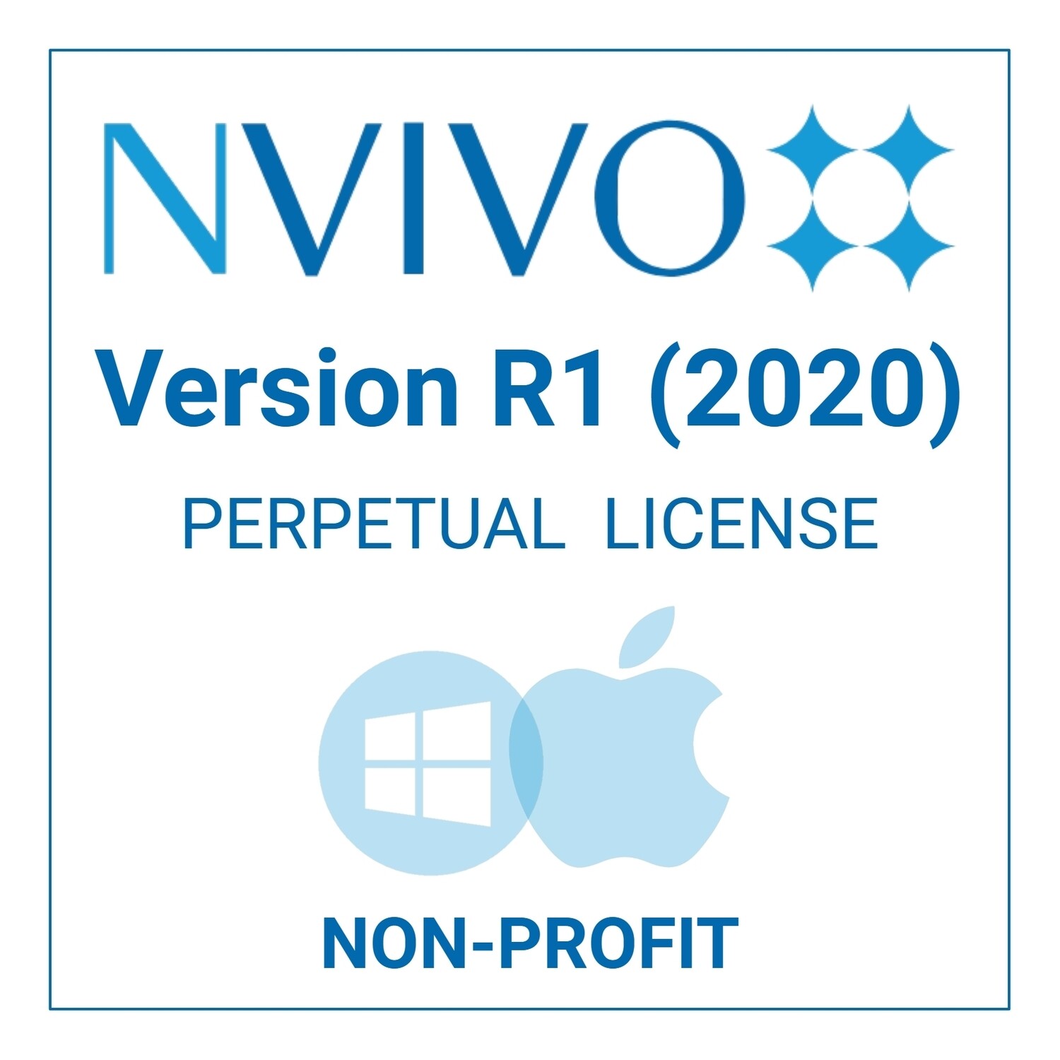 NVivo R1 (2020) - Perpetual - Windows &amp; Mac (Non-Profit)