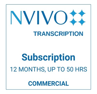 NVivo Transcription - Subscription (Commercial)