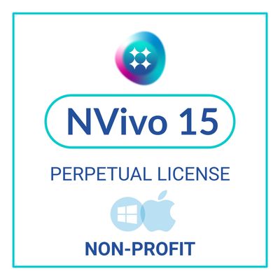 NVivo 15 - Perpetual - Windows &amp; Mac (Non-Profit)
