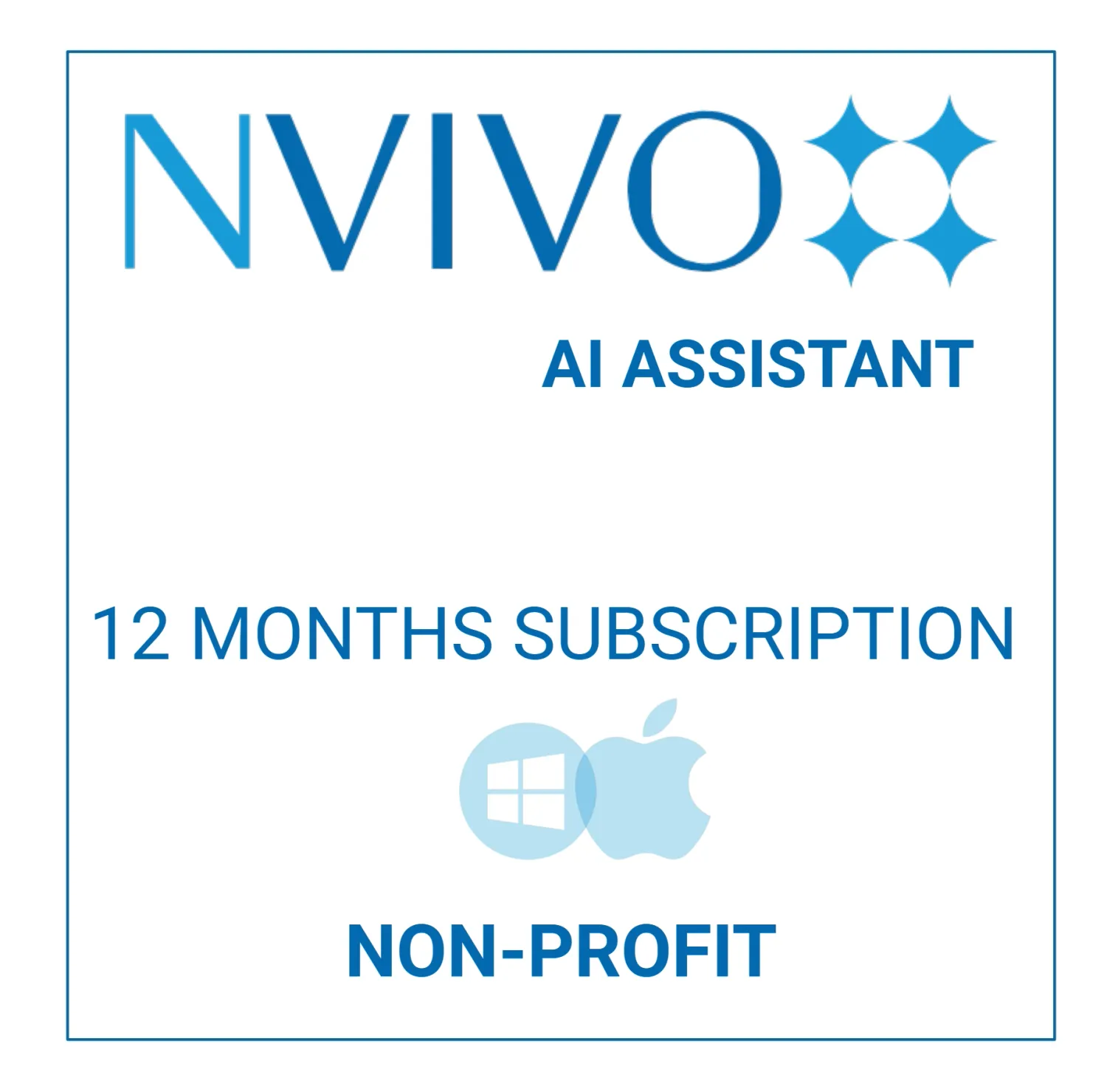 NVivo AI Assistant - 12 Months Subscription (Non-Profit)