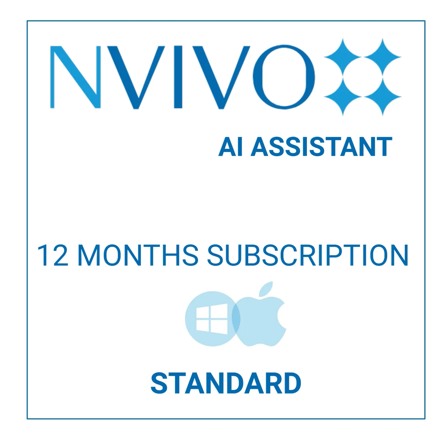 NVivo AI Assistant - 12 Months Subscription - Per User (Standard)