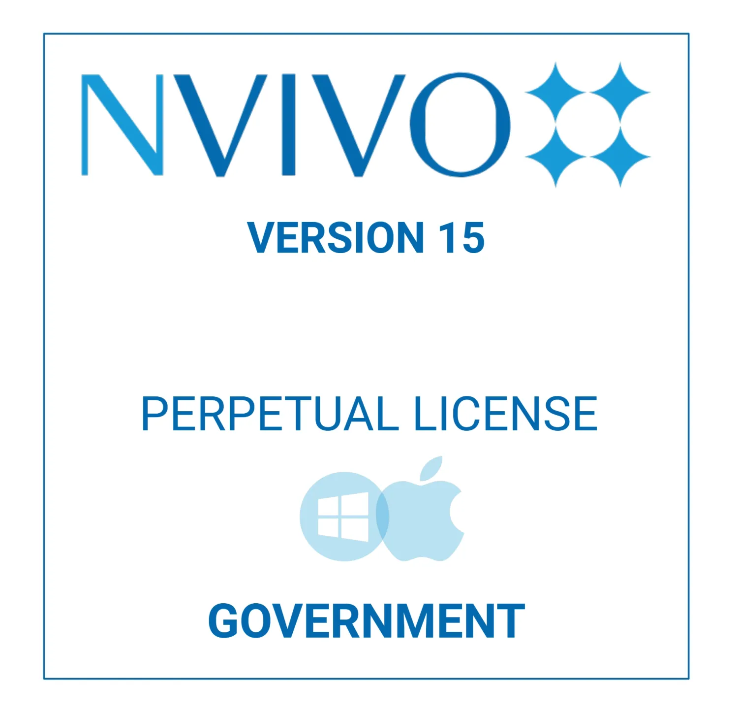 NVivo 15 - Perpetual - Windows &amp; Mac (Government)