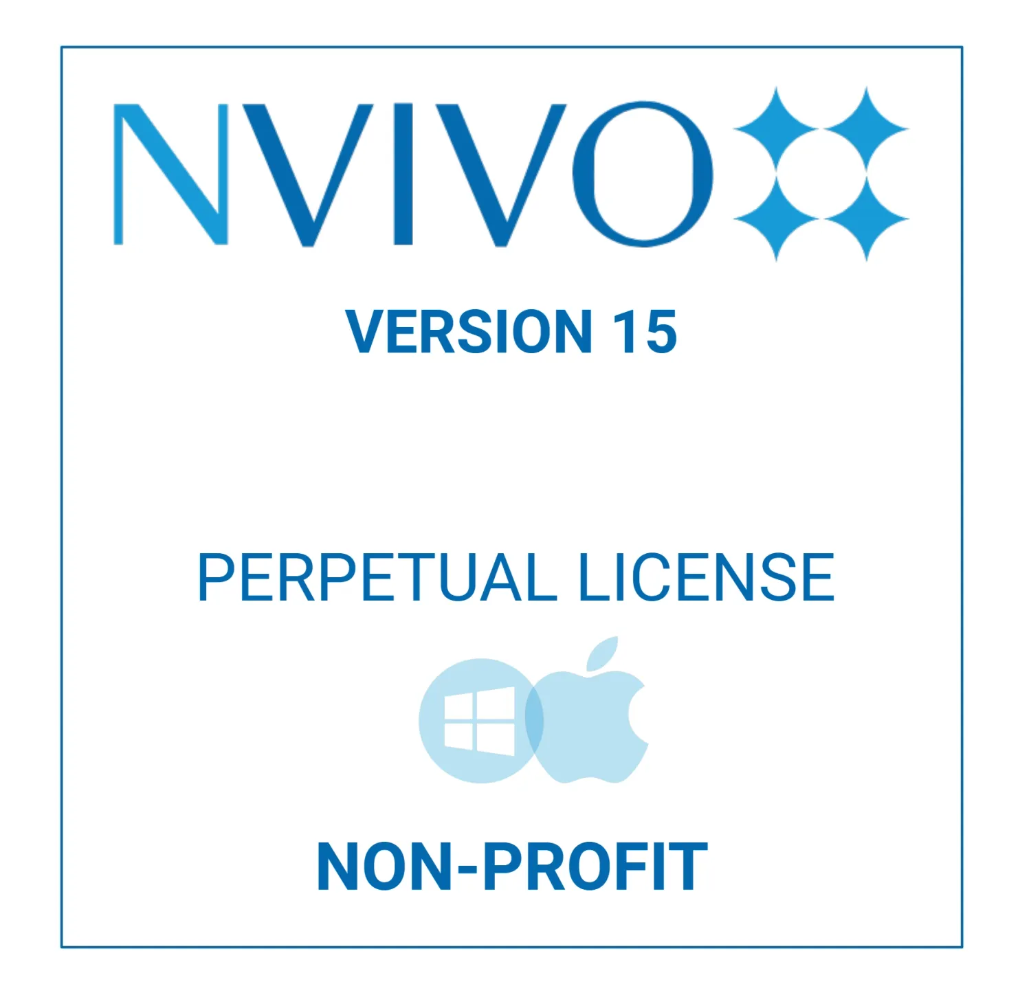 NVivo 15 - Perpetual - Windows &amp; Mac (Non-Profit)