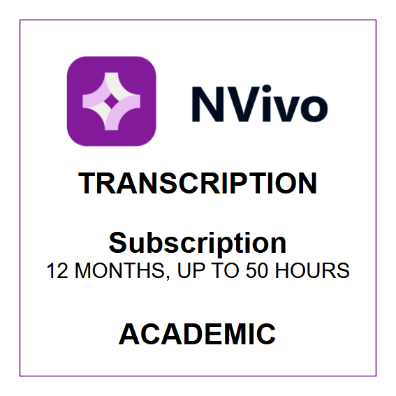NVivo Transcription - Subscription (Academic)