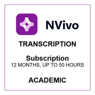 NVivo Transcription - Subscription (Academic)