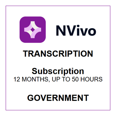 NVivo Transcription - Subscription (Government)
