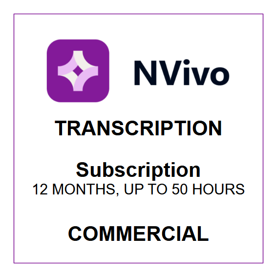 NVivo Transcription - Subscription (Commercial)