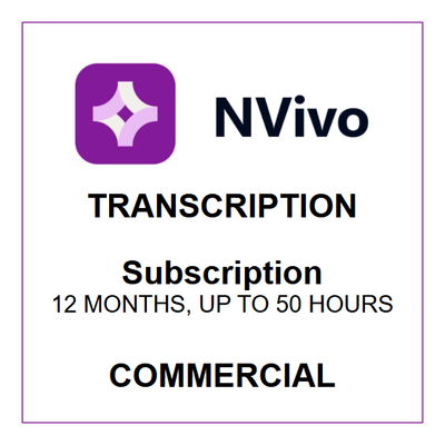NVivo Transcription - Subscription (Commercial)