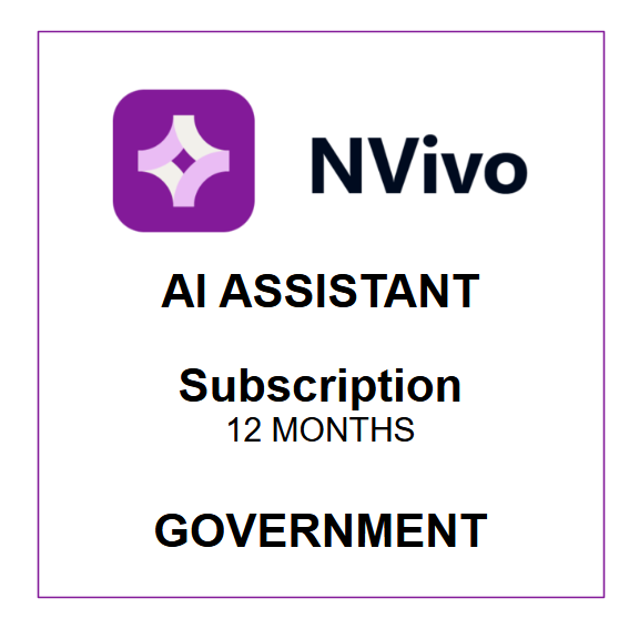 NVivo AI Assistant - 12 Months Subscription (Government)
