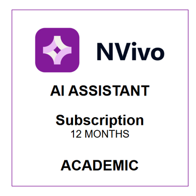 NVivo AI Assistant - 12 Months Subscription - Per User (Academic)