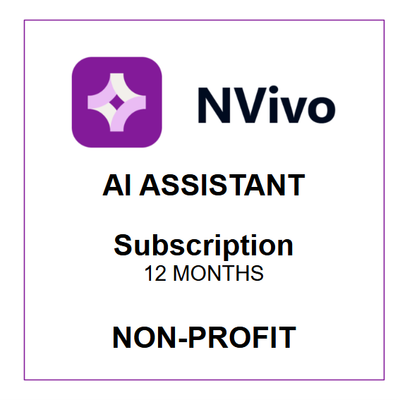 NVivo AI Assistant - 12 Months Subscription (Non-Profit)