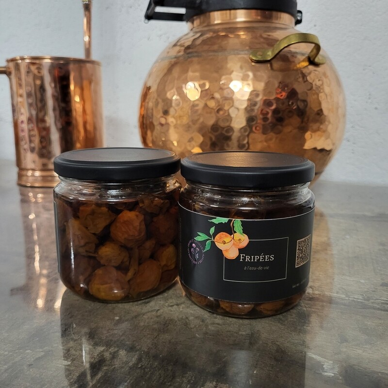 Bocal de Mirabelles "Fripées à l'eau-de-vie"