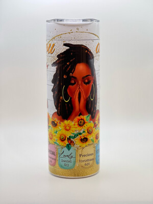 You Are Unique, Special, Lovely, Precious, Strong, Chosen 20oz Skinny tumbler.