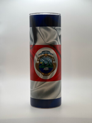Costa Rica Flag 20oz Skinny Tumbler.