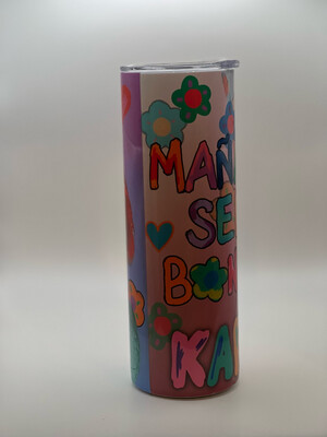 Mañana Será Bonito By Karol G 20oz Skinny Tumbler.