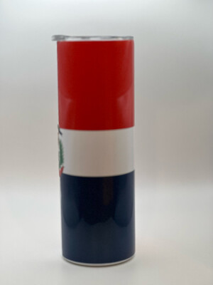 Santo Domingo Flag 20oz Skinny Tumbler.