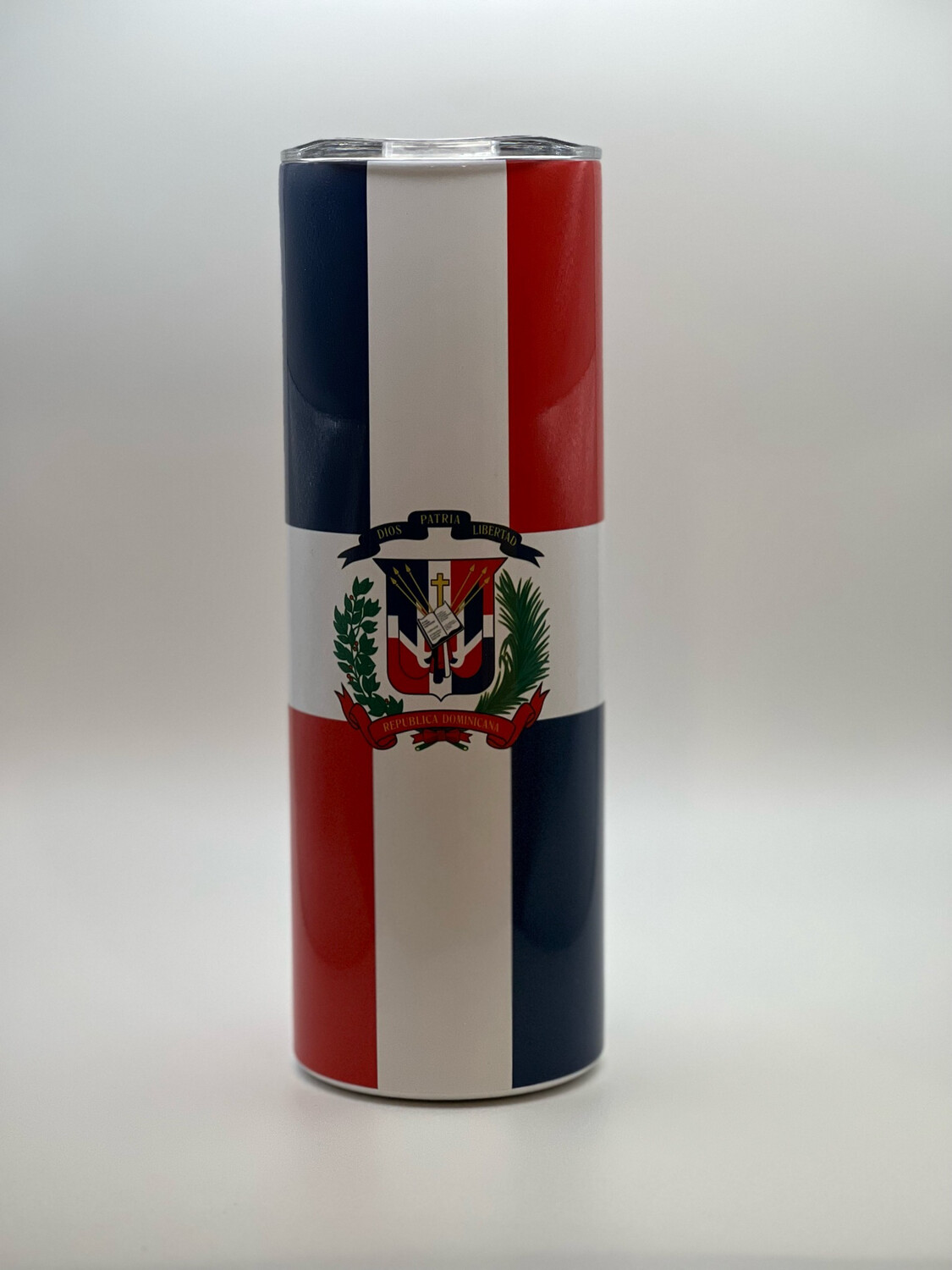 Santo Domingo Flag 20oz Skinny Tumbler.